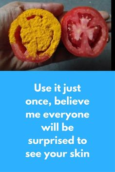 A simple beauty hack that will hide all spots from your skin and also make your skin instantly fair. For all skin types you need just 2 ingredients: Tomato & Turmeric powder. Glowing Face, Turmeric Powder, Beauty Remedies, Skin Remedies, Believe Me, Fair Skin, Simple Beauty, Interesting Stuff, 2 Ingredients