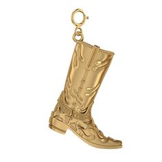 Gold Cowboy Boot Charm - Bunx Western Jewellery, Gold Cowboy Boots, Golden Boot Trophy, Cowboy Boot Jewelry, Cowboy Boots Jewelry, Western Boot Bracelet, Cowboy Boot Necklace, Cowboy Boots Keychain, Cowboy Boot Charm Necklace