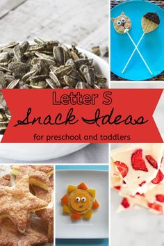 letters snack ideas for preschool and toddlers to use in the kitchen or at home