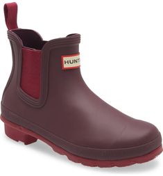 Hunter Original Waterproof Chelsea Rain Boot | Nordstromrack Weatherproof Ankle Rain Boots For Fall, Waterproof Ankle Rain Boots For Fall, Weatherproof Fall Ankle Rain Boots, Waterproof Rain Boots For Winter, Winter Season Waterproof Rain Boots, Weatherproof Ankle Rain Boots, Insulated Ankle Rain Boots For Fall, Weatherproof Boots For Rainy Season, Waterproof Boots For Rainy Weather