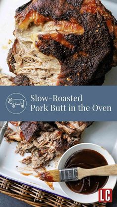 This easy roast pork butt recipe is superlatively tender thanks to it being slow cooked in the oven. It's made using a Boston butt pork roast that's coated in spice rub and cooked until falling apart tender. Slow Cooked Pork Loin In The Oven, Pork But Roast, Small Pork Roast Recipes Crock Pot, How To Cook A Pork Shoulder Roast, Pork Butts In The Crock Pot Whole 30, Bone In Pork Roast Recipes Oven, Pork Butts In The Oven Recipe, Bbq Pork Butts In The Oven