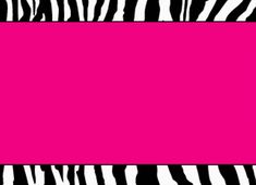 a pink and black background with zebra stripes