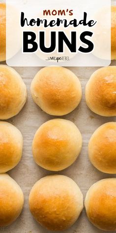 What your Thanksgiving dinner menu needs! It's a homemade bun recipe by Mom. Incredibly soft and fluffy, these homemade dinner rolls are also an easy Christmas side dish everyone will love! Pin this for later! Baking From Scratch, Homemade Buns, Dinner Roll, Homemade Dinner Rolls, Honey Buns, Yeast Bread, Bun Recipe, Homemade Dinner, Chocolate Chip Oatmeal