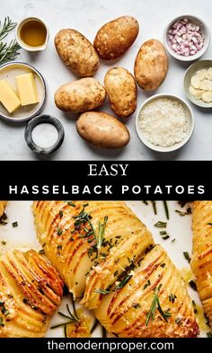 Crispy, beautiful and inherently special occasion-y, our easy hasselback potato recipe is one of our family’s favorites! It’s a nice fancy (but easy!) side dish the holidays or even on a weeknight alongside any easy, favorite chicken dish.