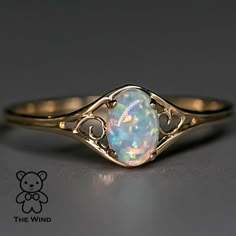 Vintage Inspired Oval Australian Solid Opal Ring-1 Opal Moon Ring, Opal Wedding Ring Vintage, Opal Ring Silver Band, Opal Engagement Ring Simple, Opal Engagement Ring And Wedding Band, Ethereal Rings Aesthetic, Simple Opal Wedding Rings, Australian Opal Ring Engagement, Unique Wedding Rings Opal