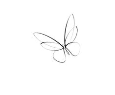 a black and white drawing of a butterfly