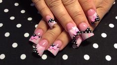 Polka Dot Nail Designs, Dot Nail Designs, Dot Nails, Polka Dot Nails, Striped Nails, Bright Nails