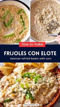 how to make fritoles con elote mexican refried beans with corn