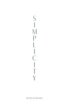 the word simplicity written in black ink on a white background with an image of