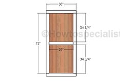 the measurements for a wooden door