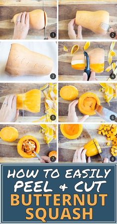 how to easily peel and cut butternut squash with this step - by - step guide