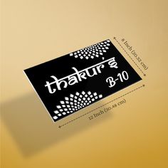 a black and white business card with the word b - 10 printed on it