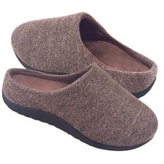 PRICES MAY VARY. GREAT ARCH SUPPORT-The Slippers have been designed with an orthopedic footbed and a deep heel cup, to provide heel support and maximum arch support, which makes walking very comfortable and easy. And will help ease stress and pain caused by flat feet (Pronation). Relieve from Plantar Fasciitis (heel pain & heel spurs), Achilles Tendonitis and also Ball of Foot pain. PREMIUM MATERIAL-These house slippers made of high-quality Knitted fabric and ultra-soft moisture-wicking velvet l Slippers With Arch Support, Heel Pain, Foot Pain, House Shoes, House Slippers, Arch Support, Pain Relief, Nice Shoes, Moisture Wicking