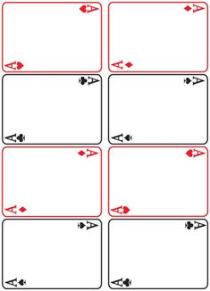 four red and black labels with arrows on them, all in different positions to show the same