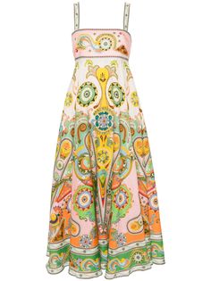 Multicolor Linen Floral Print Dress, Multicolor Linen Dress With Floral Print, Multicolor Floral Linen Dress, Multicolor Linen Spring Dress, Spring Multicolor Linen Dress, Multicolor Linen Dress For Vacation, Summer Silk Maxi Dress With Square Neck, Silk Square Neck Maxi Dress For Summer, Alemais Dress