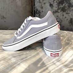 Vans, 6.0 In Woman 4.5 In Men, Color Languid Lavender, Brand New Took Off The Tags When Bought But Never Worn! Leather, Canvas, Textured Leather, Suede Effect, And Laces. Vans Lowland Cc Purple, Purple Suede Vans, Purple Vans, Nike Air Max Tn, Light Blue Sweater, Lavender Purple, Walker Boots, Womens Vans, Rain And Snow Boots