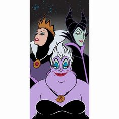 the evil queen and maleficent from disney's animated film, sleeping beauty