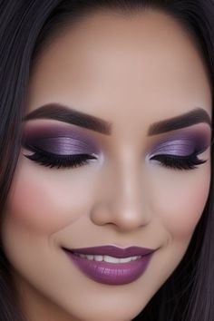 Elf Makeup Christmas, Priscilla Presley Makeup Eye, Glam Eye Makeup Tutorial, Pearly Makeup, Purple Wedding Makeup, Christmas Elf Makeup, Eye Makeup Smokey