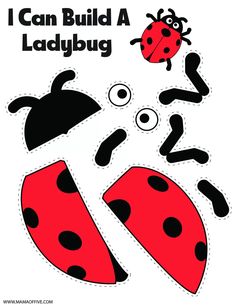 i can build a ladybug cut out