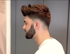 Hairs Mens Gentleman Haircut, Mens Hairstyles With Beard, Beard Haircut, Men Haircut Curly Hair, Quiff Hairstyles, Mens Hairstyles Thick Hair, Men Hair Color