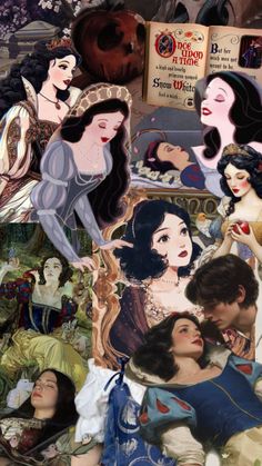 collage of disney princesses and their names