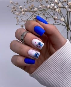 Halloween Nails Gel, Blue Spring Nails, Disney Acrylic Nails, Mickey Nails, Nails Gel Nails, Nail Designs Tutorial, Fancy Nails Designs, Nail Designs Valentines, Cute Gel Nails