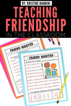 teaching friends in the classroom with free printable worksheets for kids and adults