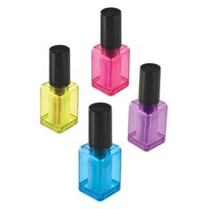 Nail the party favors with these highlighters that look like mini bottles of nail polish! The clear plastic bottle comes in four different shades with a black cap. All of the fun none of the messy clean-up! Nail Polish Highlighter Set 8pc product details:  8 highlighters per package 2 of each color: pink purple blue yellow 0.9in x 2.7in Highlighter Set, Party Favors For Kids Birthday, Kids Party Supplies, Pink Purple Blue, Mini Bottles, Black Cap, Plastic Bottle, Party Inspiration, Birthday Party Favors