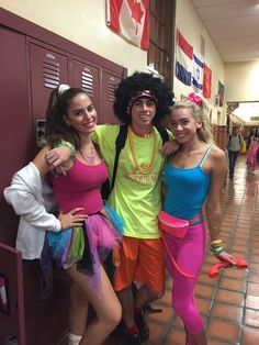 Spirit Week: 80's Day 80s Theme Spirit Week, Workout Wednesday Outfit Spirit Week, Spirt Week 80s Day, 80s Homecoming Theme Outfits, Tacky Clothes Spirit Week, Decades Day Ideas Spirit Week, Outfits Spirit Week, Hoco Decades Day, Spirit Week 80s Day