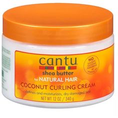 Cantu Shea Butter for Natural Hair Coconut Curling Cream defines and moisturizes, dry damaged hair and adds manageability to your curls, leaving them soft, shiny, and deeply moisturized. Made with 100% Pure Shea Butter and formulated without harsh ingredients. Cantu for Natural Hair restores your real, authentic beauty. No Sulfates, Silicones, Parabens or Mineral Oil Leaves your curls deeply moisturized Made with 100% Pure Shea Butter Adds manageability to your curls Defines and moisturizes curl Hair Curling Cream, Cantu Curling Cream, Cantu Coconut Curling Cream, Cantu For Natural Hair, Cantu Shea Butter For Natural Hair, Curling Cream, Shea Butter Oil, Natural African American Hairstyles, Daucus Carota