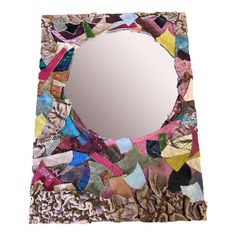 a mirror that is made out of fabric