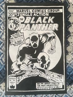 the black panther comic cover is shown in this handout from comics group jungle action