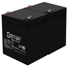 two ups battery batteries on a white background