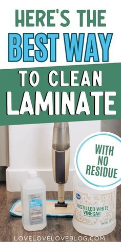 there's the best way to clean laminate