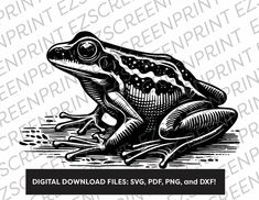 Polymer Clay Silk Screen Printing Stencil, Chilling Frog – EZScreenPrint