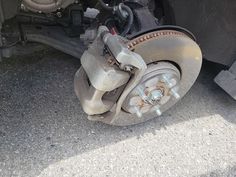 the front brake and disc of a vehicle