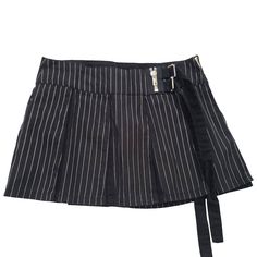 Brand New!! Very Rare!! Vintage Tripp Nyc Plaid Pleated Mini Skirt, Womens, Black, White Pin Stripes, Large Tripp Nyc Skirt Womens Mini Gothic Plaid Zippers, Safety Pins Pleated Punk Grunge Measurements: Large: Length Laying Flat" 13" Waist Laying Flat: 16" Items Are From My Retail Store, Not A Private Home Check Out Our Other Amazing Listings For More Popular Brands And Styles Of Clothing! We Also Have Many Vintage Listings From Y2k Such As Emily The Strange, Ruby Gloom, Oopsy Daisy, Paul Frank Tartan Plaid Skirt, Pin Stripe Skirt Outfit, Skirts Goth, Tripp Nyc Skirt, Pin Stripe Skirt, Tripp Nyc Dress, Vintage Tripp Nyc, Pinstripe Mini Skirt, Goth Skirts