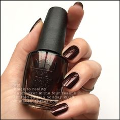 Dark Brown Nail Polish, Opi Black, Melissa Anderson, Nutcracker And The Four Realms, Sns Nails Colors, Brown Nail Polish, Opi Colors