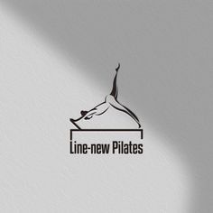 the logo for line - new plates is shown in black and white on a gray background