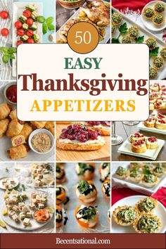 easy thanksgiving appetizers with text overlay