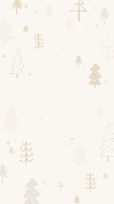 a white and gold christmas background with trees