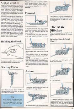 the instructions for how to crochet are shown in this manual, which includes instructions on