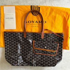 Brand New- Never Used Comes With Dust Bag And Paperwork Goyard Bag, St Louis, Black And Tan, Womens Tote Bags, Dust Bag, Brand New, Tote Bag, Black, Color