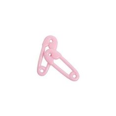 a pink plastic clip on a white background