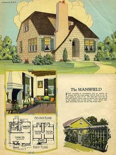 an old house is featured in this ad for the manshield company, which has been