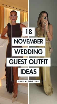 Get inspired with our November Wedding Guest Outfit IdeasFrom rich autumn hues to luxe fabricsfind the perfect ensemble for any November wedding. November Wedding Guest Dresses, Autumnal Wedding Guest Outfits, No Dress Wedding Outfit Guest, Fall Wedding Outfits For Women Guest, Wedding Guest Evening Outfit, Wearing Pants To A Wedding As A Guest, Wedding Guest Outfit Uk, Dinner Rehearsal Outfit For Guest, Dressy Pants Outfits For Wedding Guest