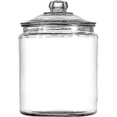 a glass jar with a metal lid