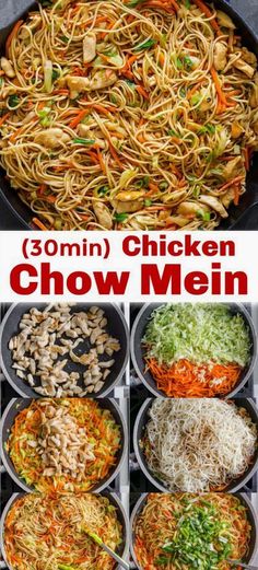 chicken chow mein is an easy and delicious meal that's ready in under 30 minutes