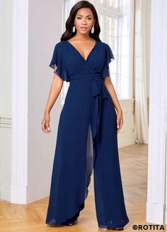 Cocktail Jumpsuits For Women, Chiffon Pants Outfit Classy, Jumpsuit Elegant Formal Plus Size, Jumpsuit Outfit For Women, Mob Jumpsuit, Navy Blue Jumpsuit Outfit Wedding, Fancy Jumpsuit Wedding, Jumpsuit For Wedding Guest Classy, Zudio Shopping Women