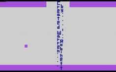 an old computer game with purple and blue colors